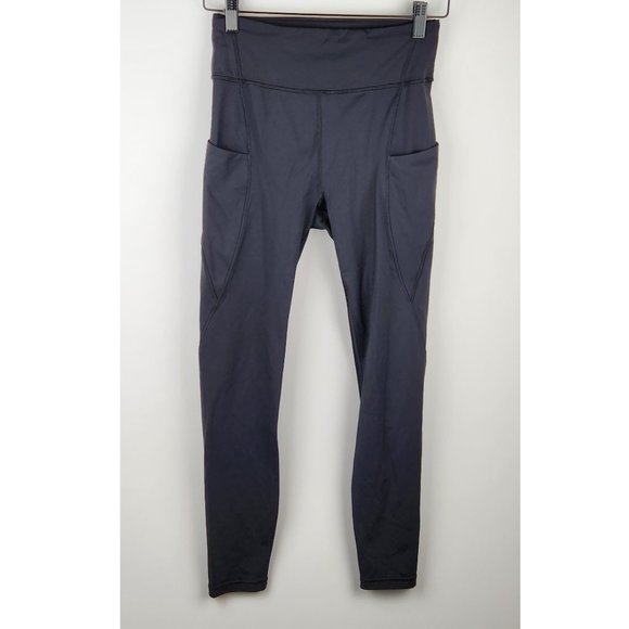 lululemon athletica Pants - Lululemon Break Free Tight 25" Leggings Pockets Reflective sz 6